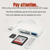 USB C To SD/TF Memory Card Reader 3-in-1 USB C Card Read Compatible With iPhone 15 Pro iPad Mac MacBook Laptop Android,PC Acc 3