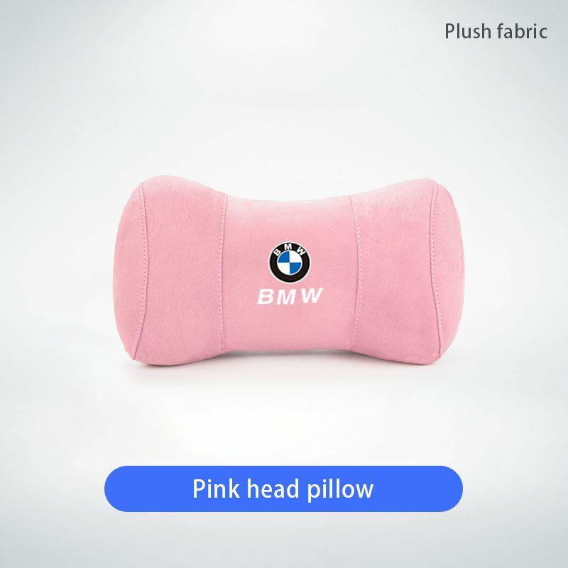 Подушка для шеи из замши и хлопка с эффектом памяти, подголовник для BMW E46 E90 E60 F30 F10 E39 i3 i4 X1 X2 X3 X5 X4 X6 X7 M3 M4 M5 G30 G20 F1