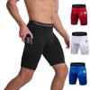 Men's Quick-Dry Sweat-Wicking Elastic Training Running Shorts with Pockets