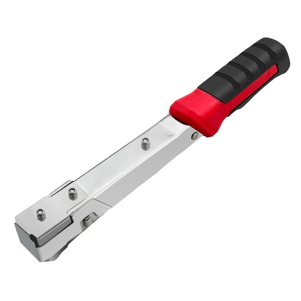 Handheld Hammer Tacker Stapler for Door Type Staples - Extra-Efficient Manual Hammer Stapler for
