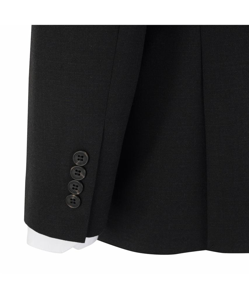 BRENTWOOD Wool Blended Micro Classic Suit Jacket - Dark Brown Brfbw26741Brd