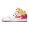 Air 1 Mid SE GS Edge Glow Kids Sneakers White Hyper-Crimson Pink-Blast CV4611-100