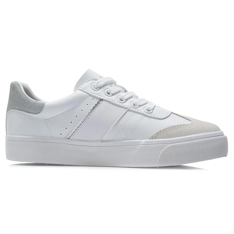 Li Ning Vulc Lite Низкие Скейтбордические кроссовки Мужские Белые AGCR339-1