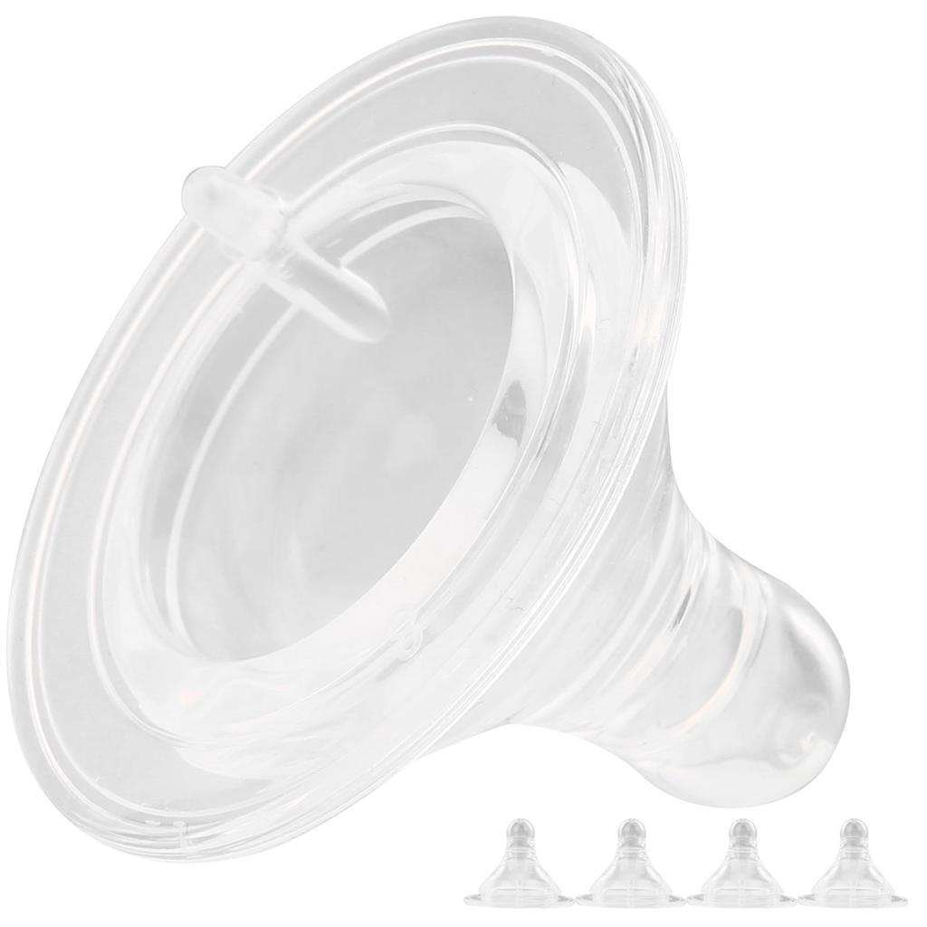Детский набор сосок жидкий силикон мягкий младенец пустышка соска бутылочка для кормления аксессуар(4 х Соска 1 х