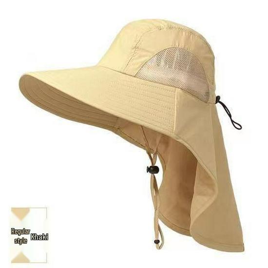 UV Protection Wide Brim Sun Hat for Men & Women, Summer Outdoor Hat with Face & Neck Coverage, Ideal for Fishing.