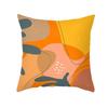 Orange Geometric Abstract Throw Pillow Cover With Short Plush Print For Living Room Sofa Decoration Cushion Cover Pillow Covers
