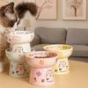 Anti Tipping Cat Bowl Cute Pet Drinking Feeder Creative Dog Food Feeding Basin Water Container