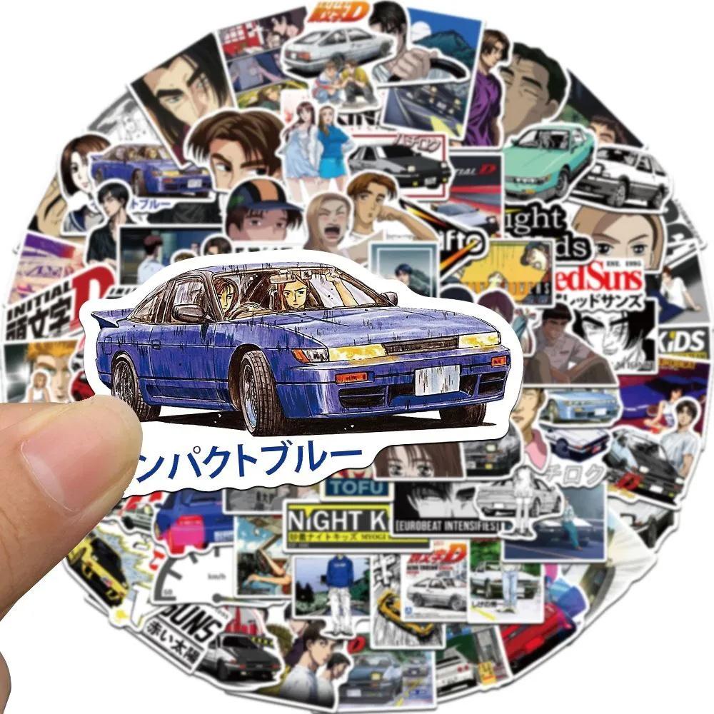 10/30/50 шт. Наклейки из японского аниме Initial D Крутые мультяшные декали DIY для скейтборда, телефона, ноутбука Классическая наклейка-декор в стиле манги