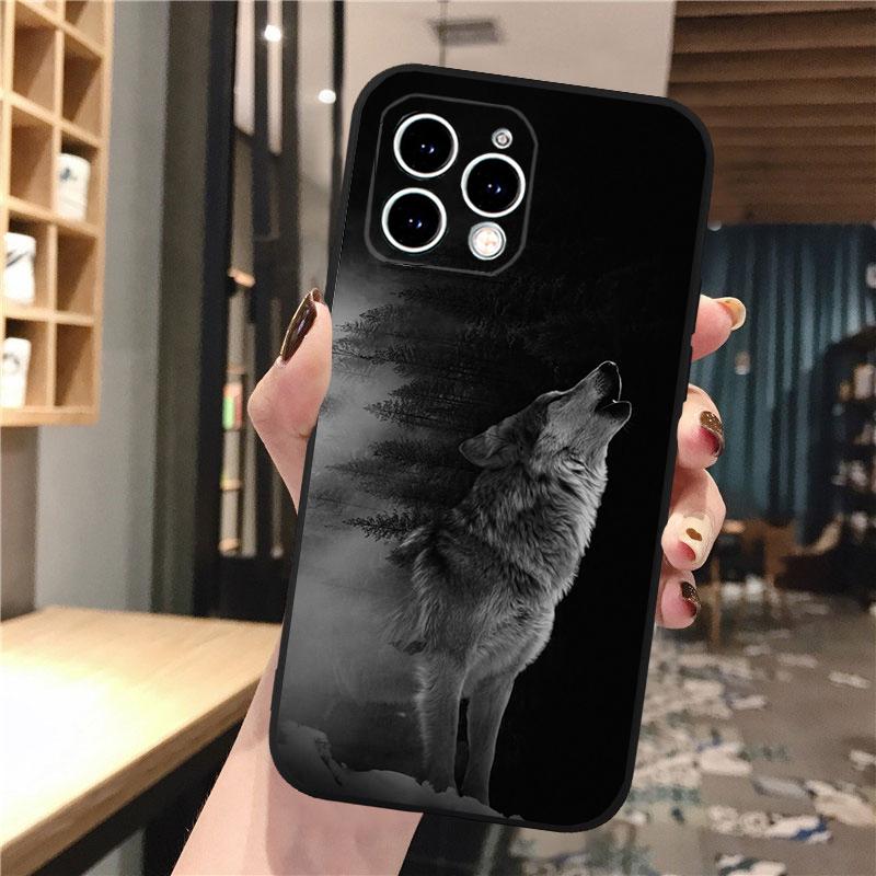Чехол для телефона Carcasa Funda Для iPhone 17 Pro Max 17 Air 16 15 14 13 Pro Max 15 16 Pro 15Plus Животное Волк