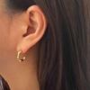 TO.STONE Voluminous Classic Earring 18k Goldplate