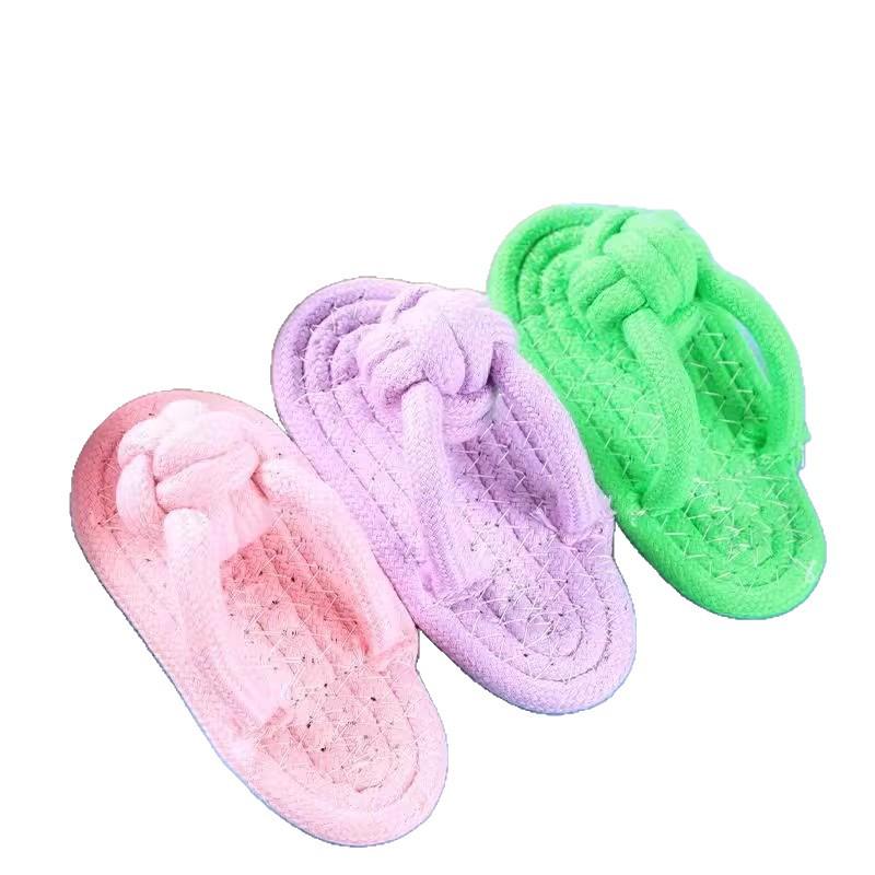 Игрушка-канат с узлом для собак мелких и средних пород, устойчивая к прорезыванию зубов - Игра в форме кости для тедди и бишон фризе