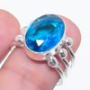 Swiss Blue Topaz Gemstone 925 Sterling Silver Jewelry Ring Size 6.5