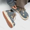 Fashion 2025 Men Niche Design Casual Boots Denim High Top Board Shoes Retro Thick Soled Height Increasing Comfortable Non slip Sneakers