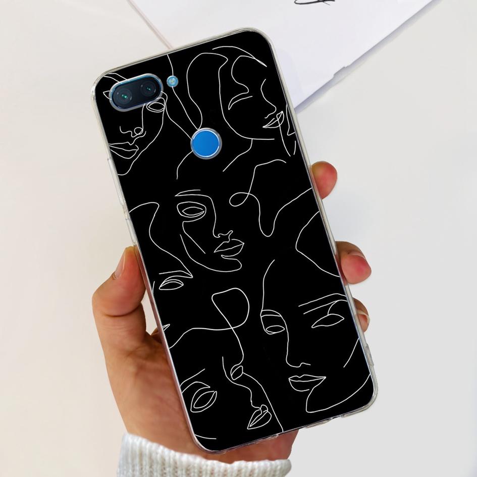 Чехол для Xiaomi Mi 8 Lite Милый прозрачный чехол-астронавт для Xiomi Mi 8 Lite Funda Mi8 Lite Ударопрочный чехол Силиконовый чехол