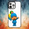 Мультяшный милый чехол для телефона P-Pocoyo для iPhone 17 16 15 14 13 12 Pro Max Plus для Magsafe Зеркальный Беспроводной Магнитный Чехол