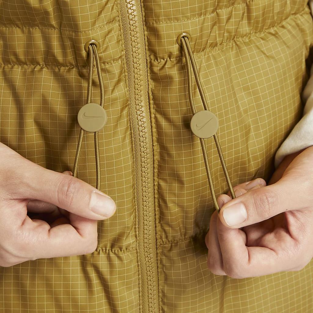 Nike Спортивная ветровка Therma-FIT однотонный свободный жилет на молнии с воротником-стойкой женский жилет бронзовый FN0031-716