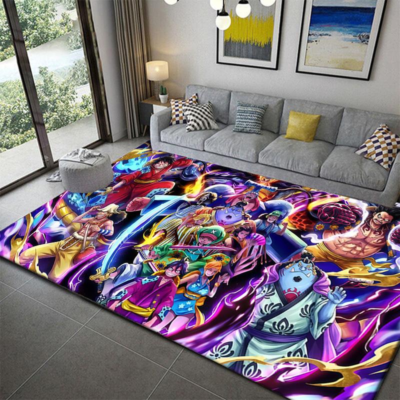 One Piece Indoor Home Area Rug Soft Non-Slip Mat for Bedroom Living Room