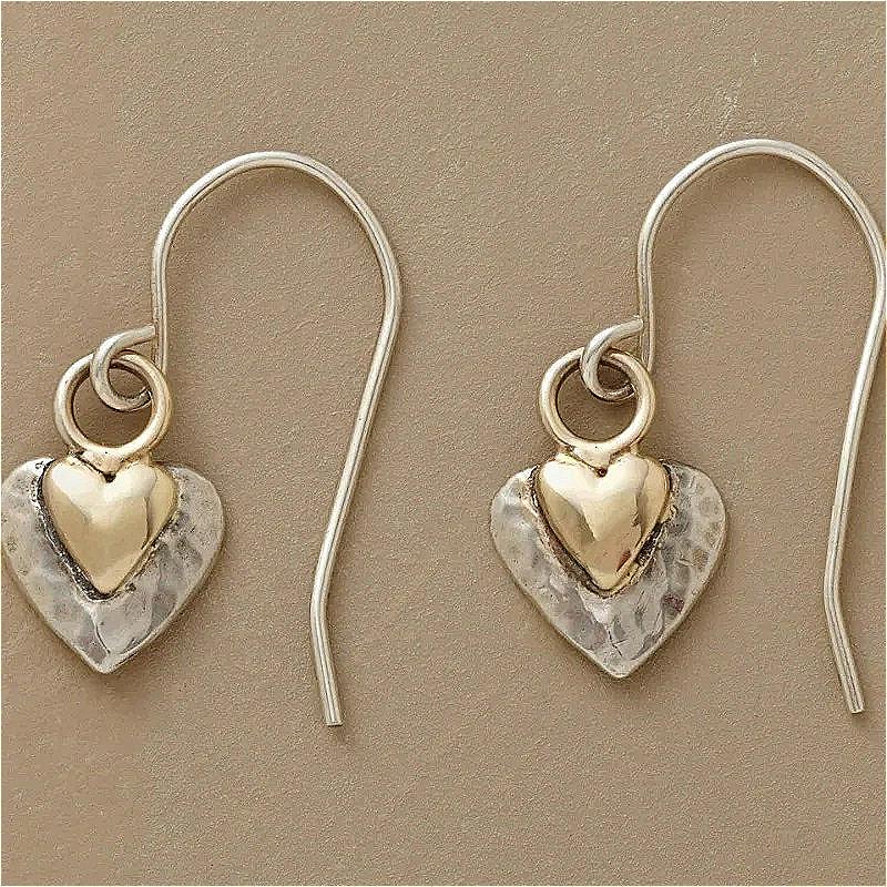 Двухцветные серьги-подвески в форме ретро-сердца, женские, для повседневной носки, изысканные серьги-подвески, ювелирные аксессуары