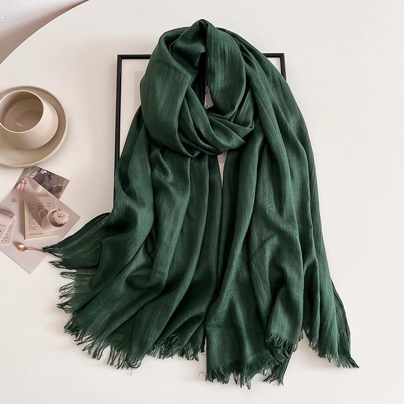 New Ramadan Big Size Women High Quality Muslim Hijabs Plain Solid Color Scarf Shawls Lady Wraps Headwear Pashmina