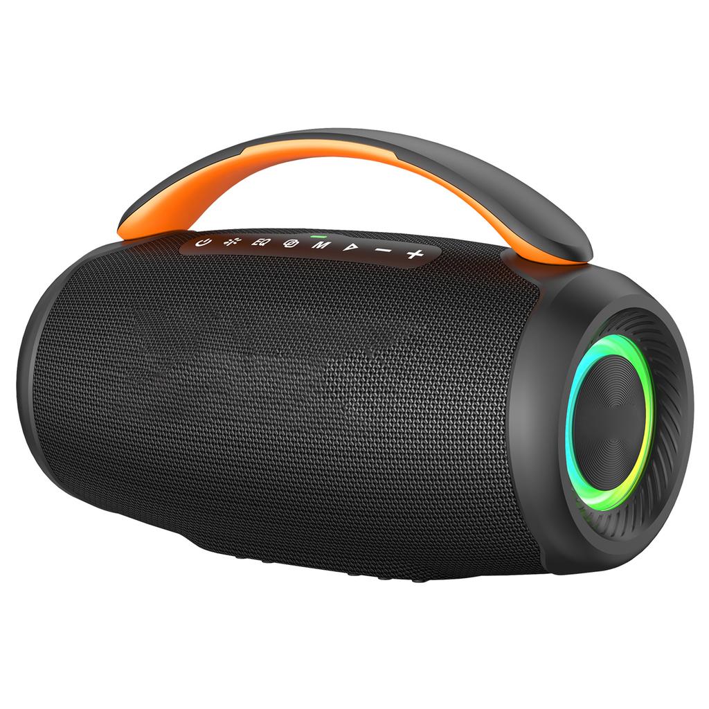60W Portable BT Speaker, Powerful Subwoofer, 8000mAh Rechargeable Battery, RGB Lights, Deep Bass Sound Box, IPX6