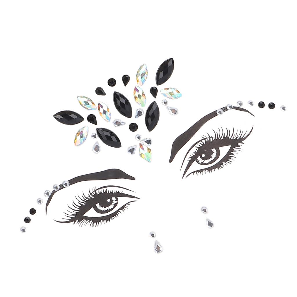 Глаза Лицо Стразы Наклейка Блеск Временные Наклейки для Лица Украшения для Фестивальной Вечеринки