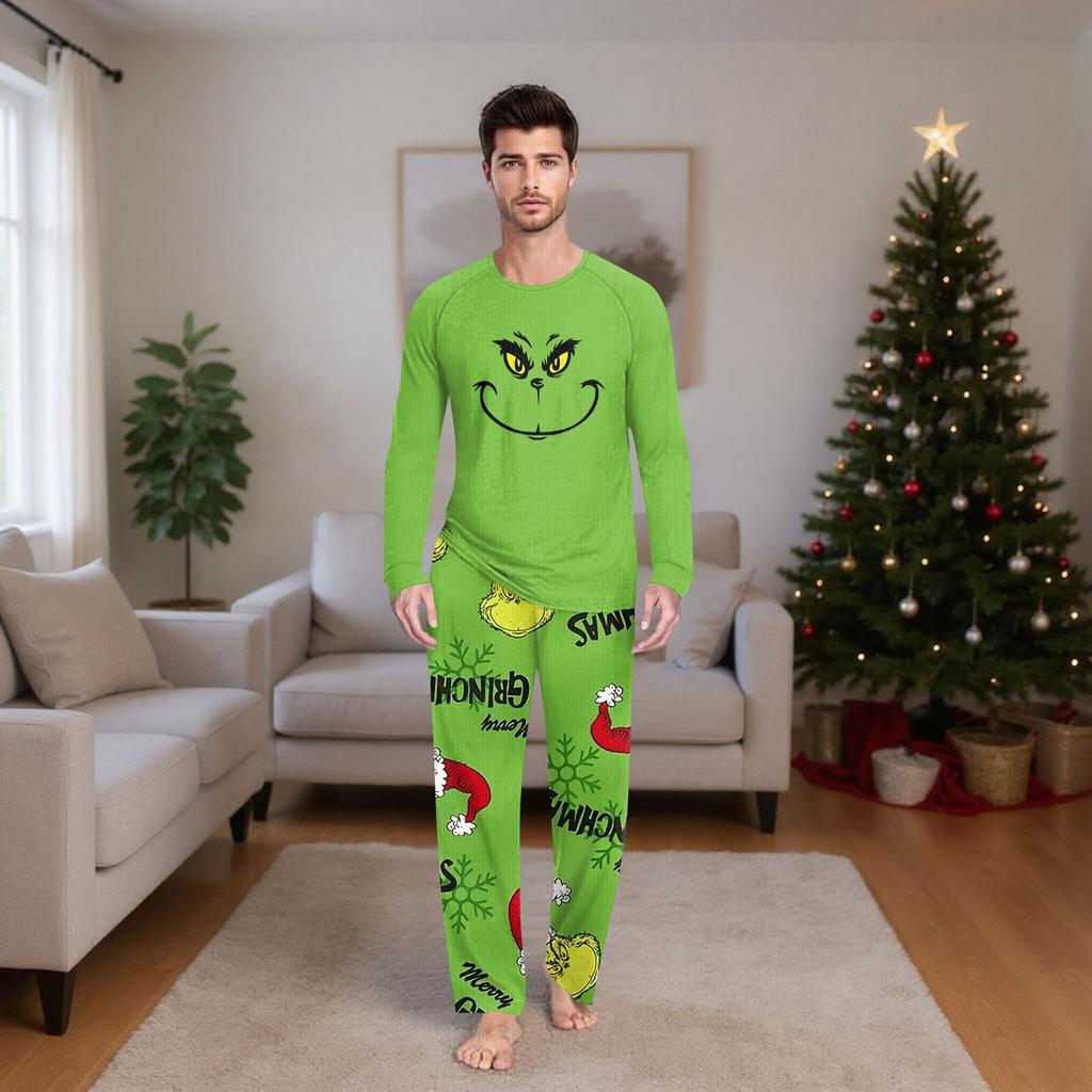 Комплект из топа и брюк с рождественскими принтами для всей семьи Одинаковые комплекты для всей семьи