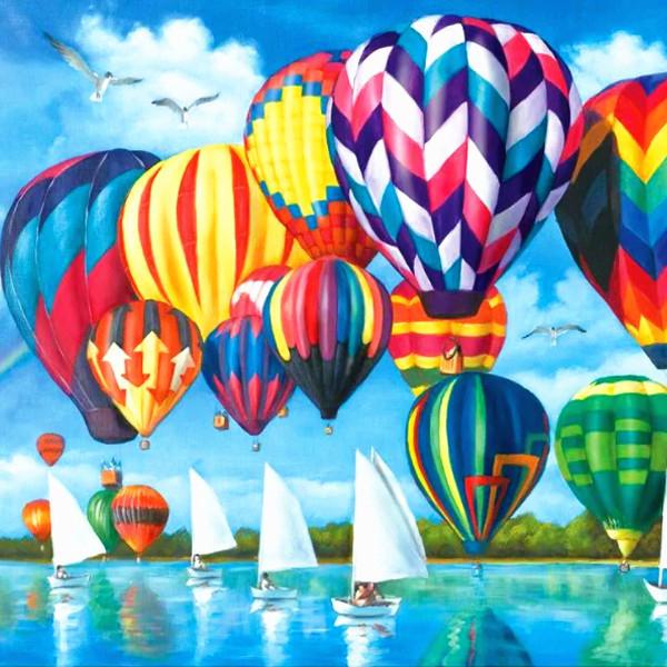 5D алмазная картина воздушный шар вышивка крестом набор алмазная вышивка пейзаж рукоделие мозаика DIY декор для дома