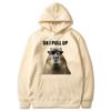 Funny Ok I Pull Up Capybara Print Hoodie Men's Fashion Casual Oversized Hooded Sweatshirts Gothic Pullovers Clothes for Teens