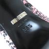 Gucci Туфли GG ромб принт питон каблуки Розовый черный кожа Женские 36.5 738689 Б/у