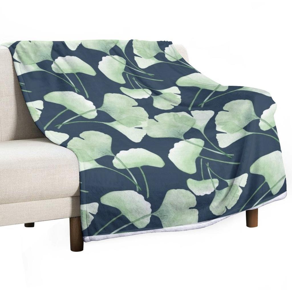 ginko leaves Throw Blanket Hairys Nap manga Decorative Sofas Blankets