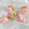 Cute Anime Small Pig Keychain Cartoon Kawaii Pig Keychain Pendant  Creative Backpack Decoration Accessories Gifts
