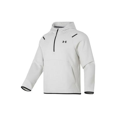 Under Armour Пуловер с капюшоном и полоской с логотипом, мужские топы, белый 1379811-114