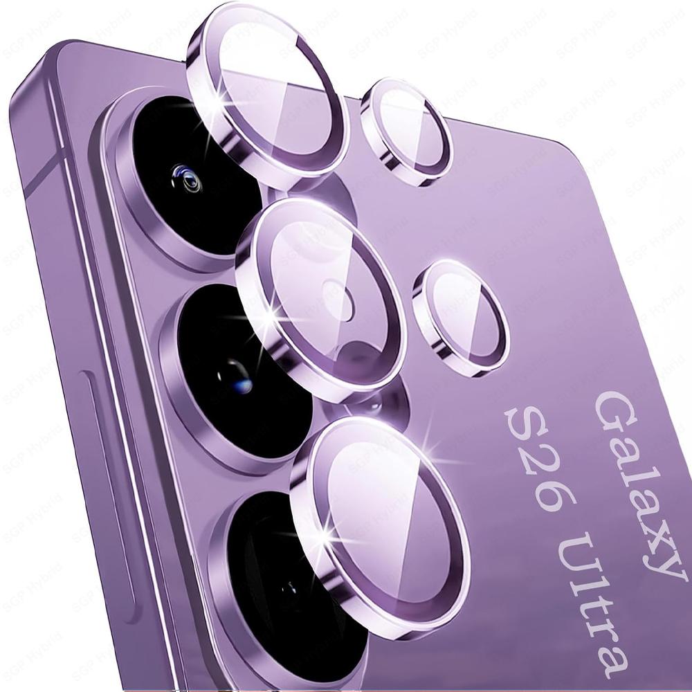 For Galaxy S23 S24 S25 S26 Ultra Plus Tempered Glass Metal Camera Lens Protector Easy Install Camera Lens Protector Glass