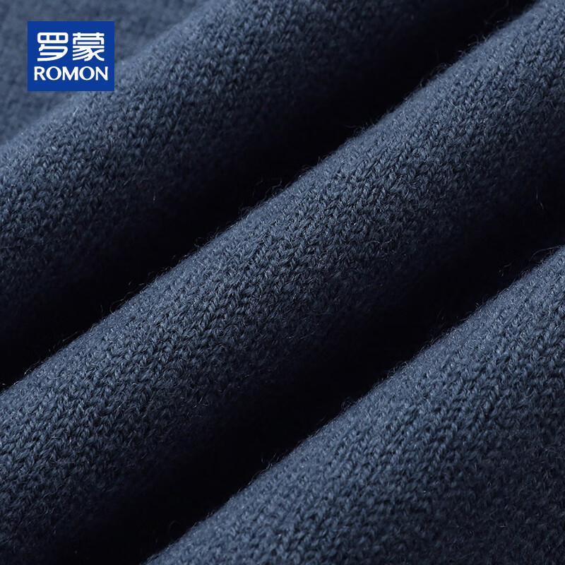 ROMON Мужской свитер из 100% чистой шерсти с круглым вырезом