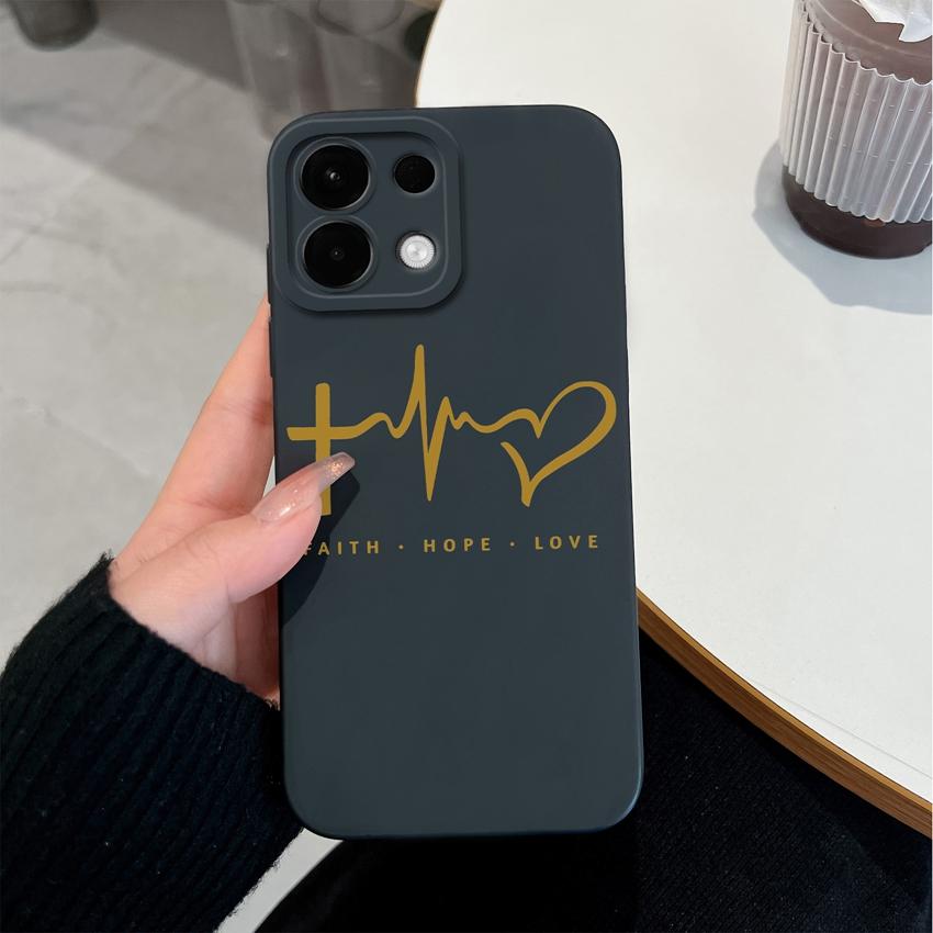 Для Oppo K12 A5 A5X Realme 5 6 7 8 9 10 Pro Plus чехол для телефона Pretty Love Heart Pattern Мягкий силиконовый улучшенный защитный чехол от падения для Oppo Shell