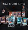 HD Прозрачная Акриловая Рамка Мини Фотокарточка TCG Держатель Карточек Магнитная Подставка Кирпич Японские Игровые Карты Аниме Коллекция Хранение