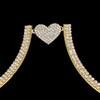 Цепочка на грудь Body Jewelry Стразы Кронштейн для груди Цепочка на грудь Body Jewelry Бикини Кристальное Сердце Декор С ремешком