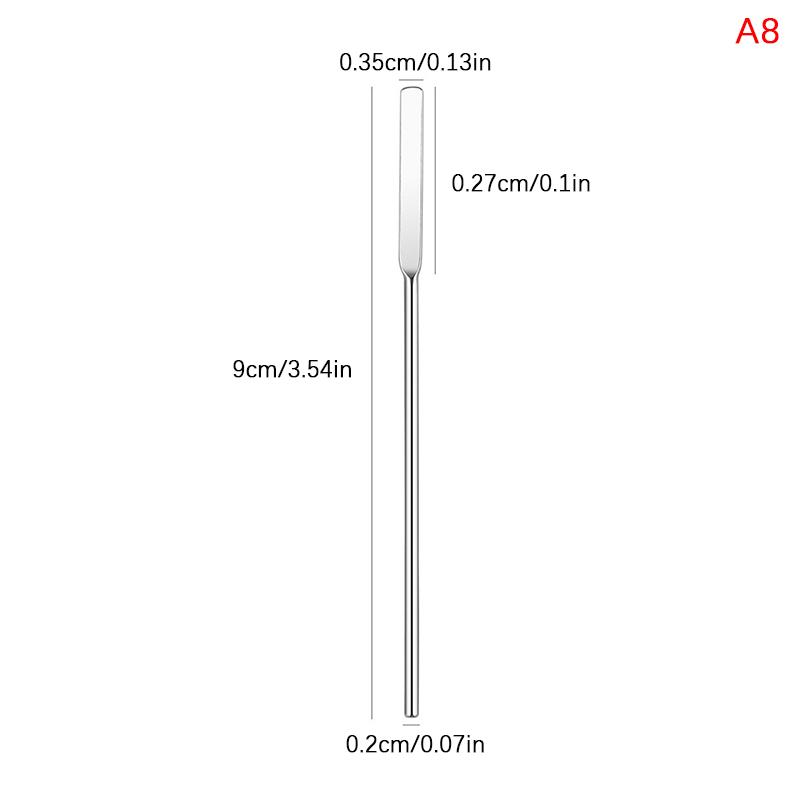 Nail Art Stirring Rod Gel Acrylic Bb Cream Mixing Stick Steel Spoon Spatula