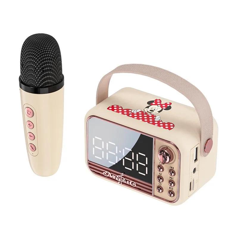 Bluetooth-будильник с динамиком S11 Новый портативный настольный будильник в стиле ретро Европейский динамик Розовый