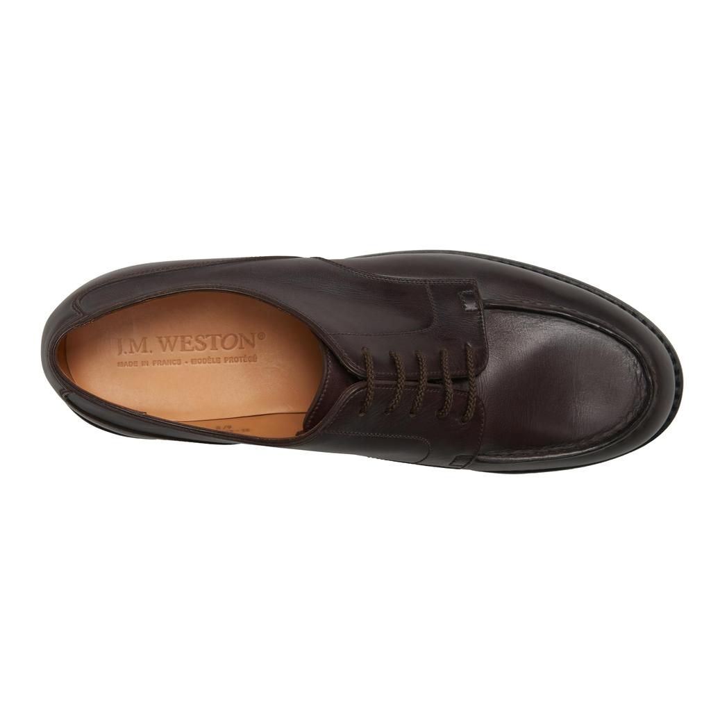 Weston Golf Derby Business Dark Sizes D J.M. #641A Men's Shoes, Brown, 25.5cm-26.0cm, (Used)