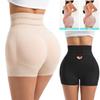 Women Fake Ass Padded Shorts Removable 4 Pads Butt Control Panties High Waist Trainer Shapewear Booty Lifter Underwear Hip Enhancer