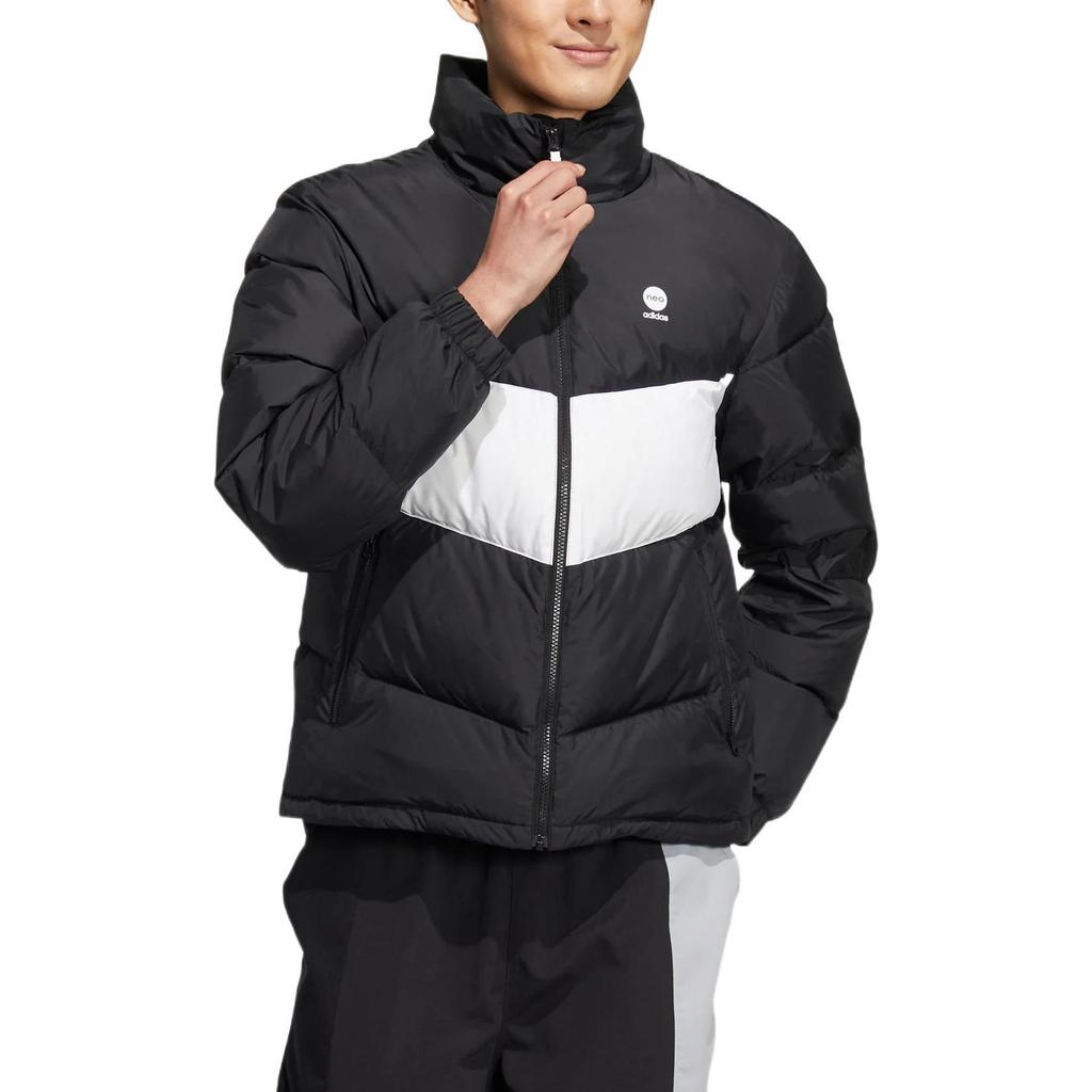 Adidas Neo Down Jackets Unisex Black Stand Collar Moderate Other HM6173
