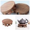 Exquisite Solid Wood Pedestal Vintage Figurines Stand Tea Sets Crafts Display Stands  Stores