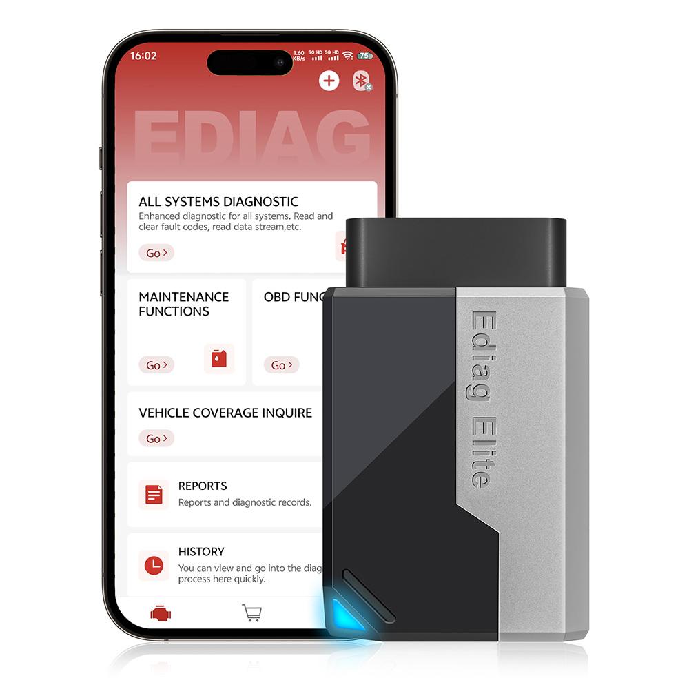 USA EU WarehouseKingbolen Ediag Elite Bi-directional Control OBD2 Automotive Scanner With 15 Hot Resets Car Diagnostic Tool