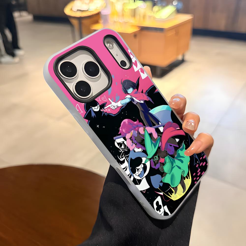 Игровой чехол для телефона D-D-Deltarune для iPhone 17 Air 16 E 15 14 Plus 13 12 11 Pro Max, Желейный 2-в-1 Защитный чехол