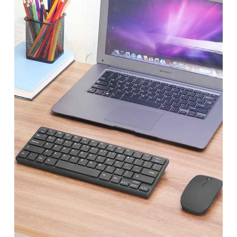 Беспроводная клавиатура и мышь 2,4 г, портативная клавиатура на расстоянии 10 м с беспроводным USB-приемником