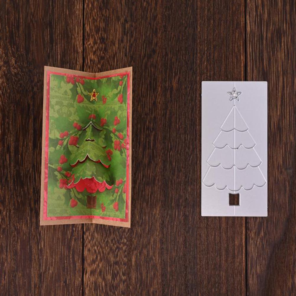 Christmas Tree Metal Cutting Dies Stencil Carbon Steel DIY Scrapbooking Album Paper Card Template Mold Embossing Mold