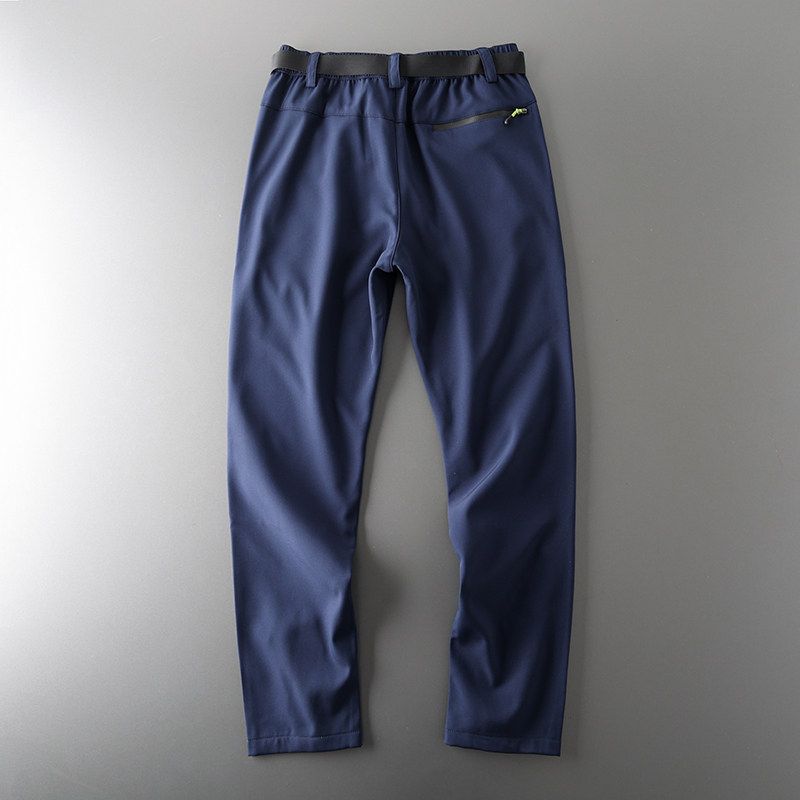 Label Cutting Factory Direct Sales Tactical Pants Men's Waterproof Soft Shell Fleece-lined Fall and Winter Outdoor Workout Pants Winter Casual Pants