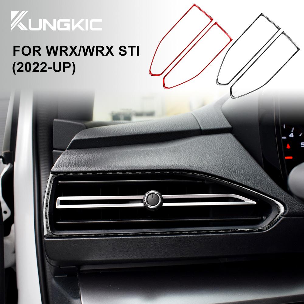 Real Soft Carbon Fiber Cover For Subaru WRX/ WRX STI 2022 2023 2024 Sticker Car Central Control Air Outlet Interior Accessories