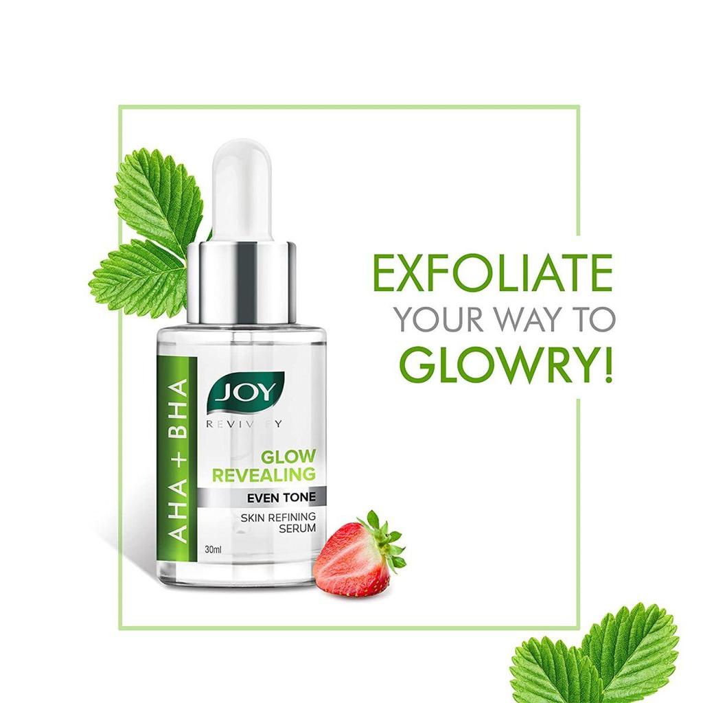 Joy Revivify Сыворотка для лица с AHA и BHA для сияющей кожи 30 мл